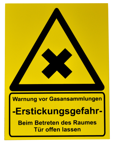 Schild „Warnung vor Gasansammlung“-oB32M-getraenkezapfanlagen.net Schild „Warnung vor Gasansammlung“-oB32M-Schild „Warnung vor Gasansammlung“-getraenkezapfanlagen.net