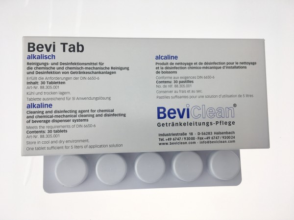 5x BEVI Tab alcalin nettoyage chimique des canalisations