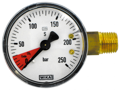 Manomètre 0 - 250 Bar Réducteur de pression Pièce de rechange réparer Indicateur de tireuse à bière