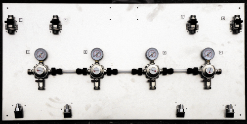 Régulateur de pression intermédiaire Co2 panneau de montage en acier inoxydable - 2 à 5 fils