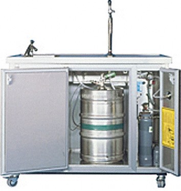 Comptoir à bière mobile MT3 1 ligne 60 litres de capacité de soutirage